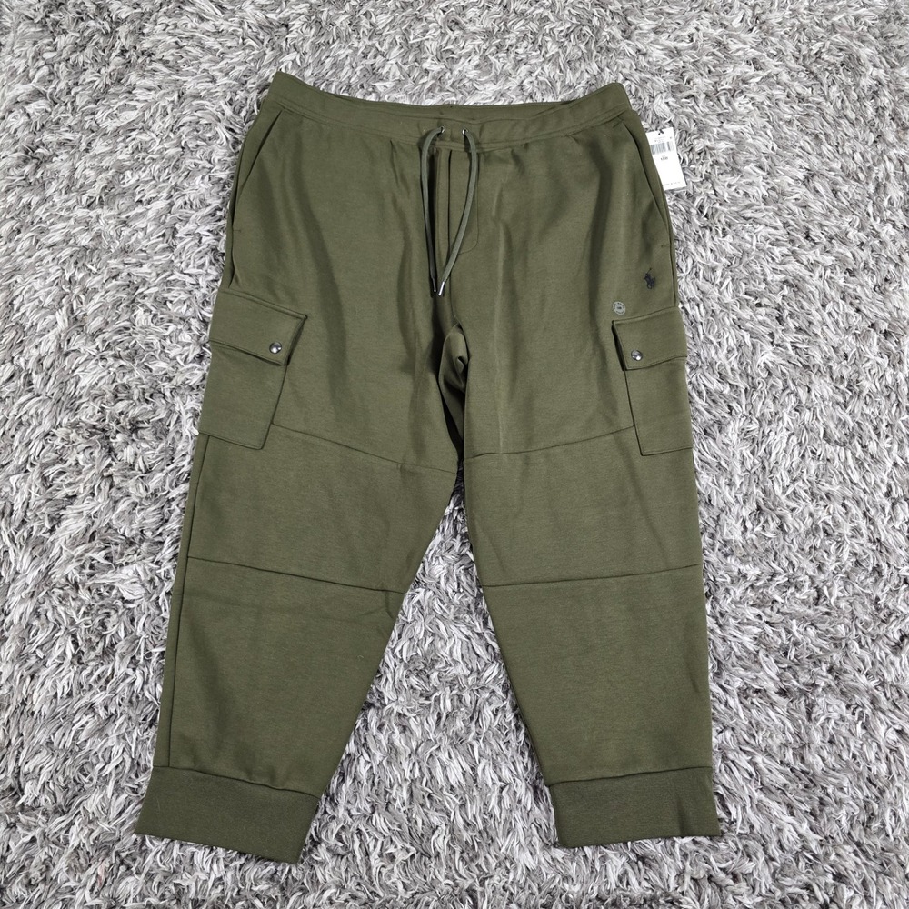 Polo Ralph Lauren Mens Big & Tall Cargo Joggers Olive Green 1XB NWT 711730495005
